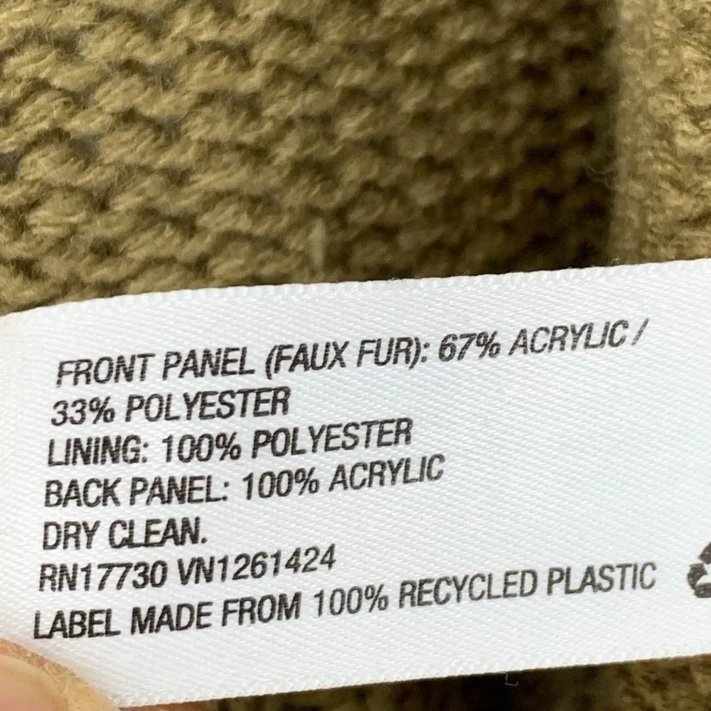 Womens Xhilaration Size S Faux Fur Vest Target Releasae 2014 Knit Sweater 3132 - Picture 4 of 7